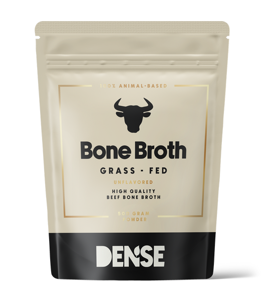 Grass-fed beef bone broth powder, unflavored