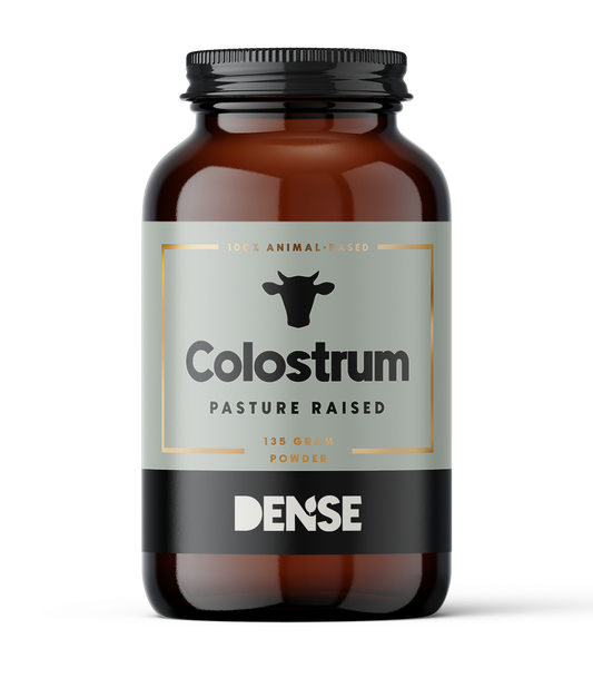 Pasture-raised colostrum powder supplement without additives