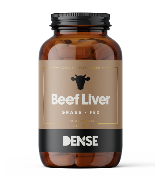Grass-fed beef liver capsules supplement