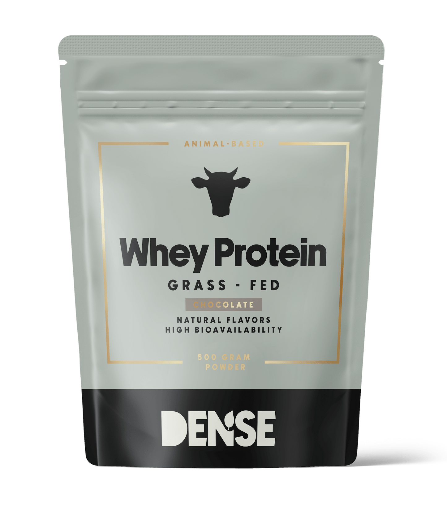 Grass-fed whey protein concentrate with chocolate flavor